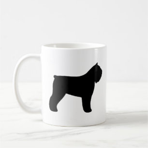 Mug Bouvier des Flandres Chien race Silhouettes