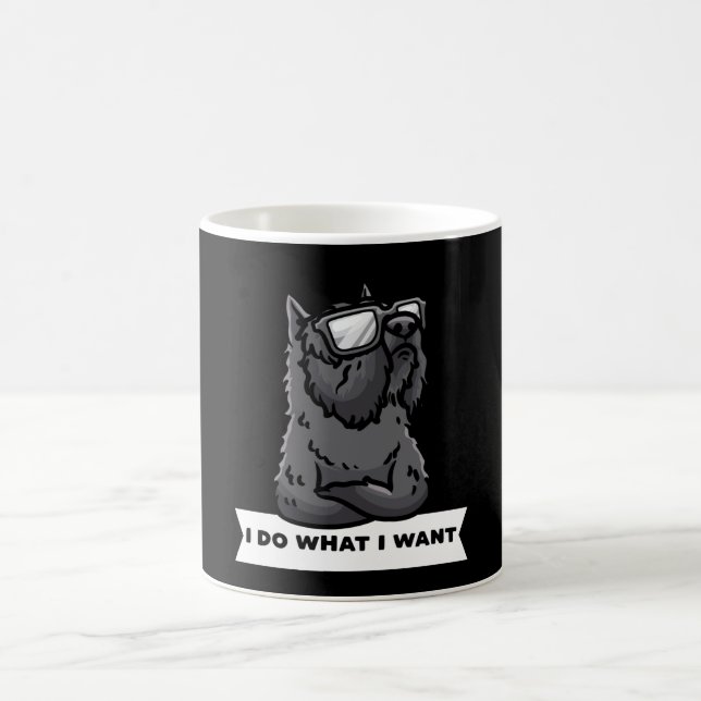 Mug Bouvier des Flandres Je fais ce que je veux chien  (Centre)