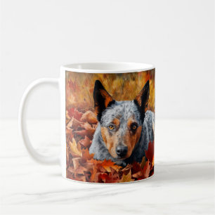 Mug Bovins australiens en automne les feuilles qui tom