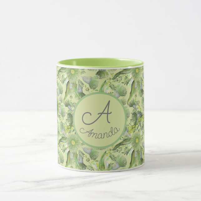 Mug Bovins verts femelles et fleurs d'eucalyptus (Centre)