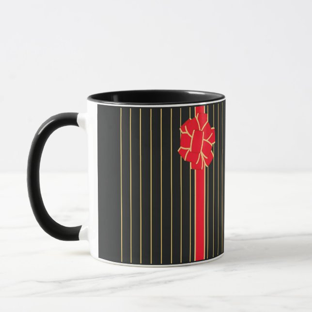 Mug Bow noir et rouge (Gauche)
