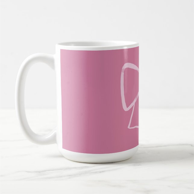 Mug Bow rose minimaliste (Gauche)