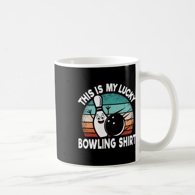 Mug Bowling Amusant Bowling C'Est Mon Lucky Bowlin (Droite)
