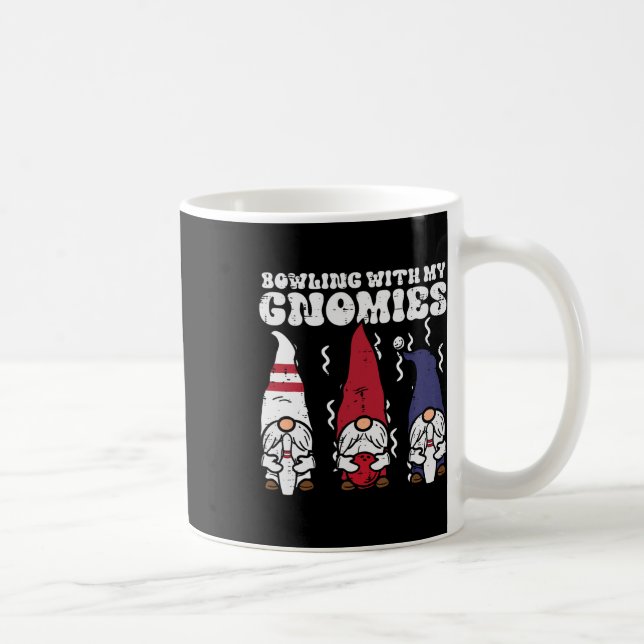 Mug Bowling Avec Gnomies Bowler Gnome Matching Hommes  (Droite)