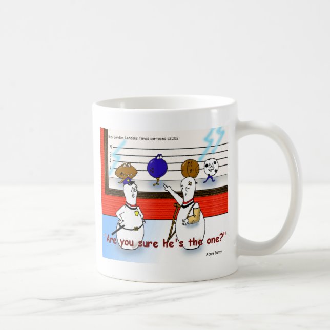 Mug Bowling Ball Crimes Drôle Cadeaux & Objets de coll (Droite)