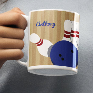 Mug Bowling Ball et Pins Personnalisé
