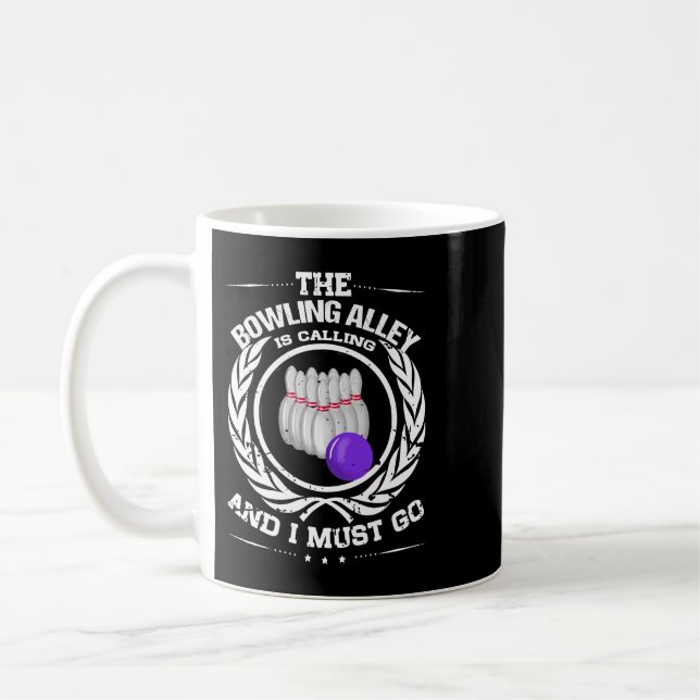 Mug Bowling Bowl L'Allée Appelle Et Je Dois Aller 1933 (Gauche)