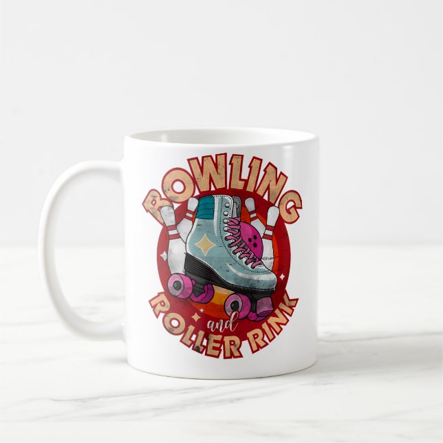 Mug Bowling Et Roller Rink 80'S Roller Disco Skating  (Gauche)