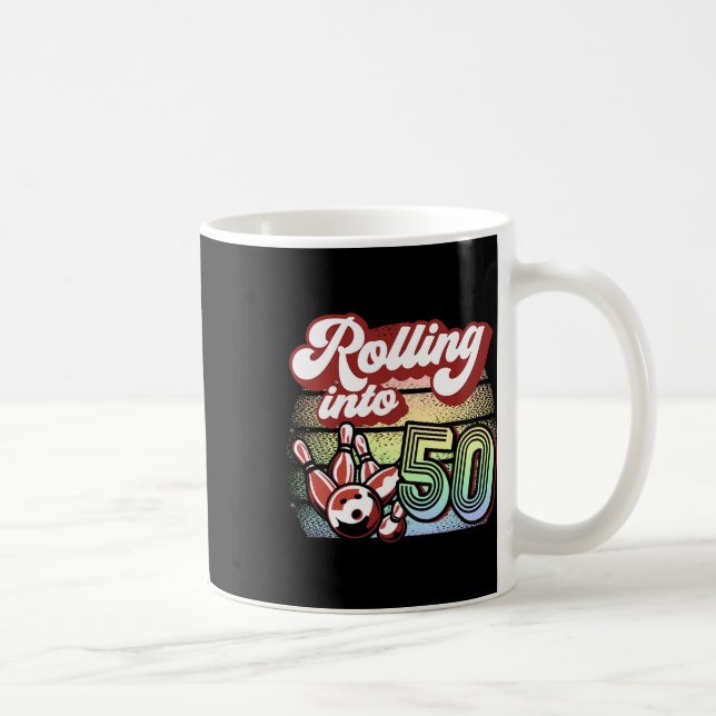 Mug Bowling Party Rolling Dans 50 Bowling Anniversaire (Droite)