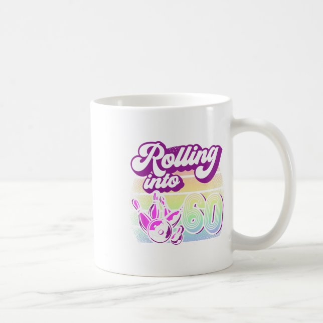 Mug Bowling Party Rolling En 60 Bowling Anniversaire (Droite)