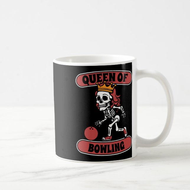 Mug Bowling Skeleton Team League - Alley Bowler Queen (Droite)