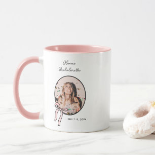 Mug Bows & Babes Bachelorette Rose Girl Photo personna