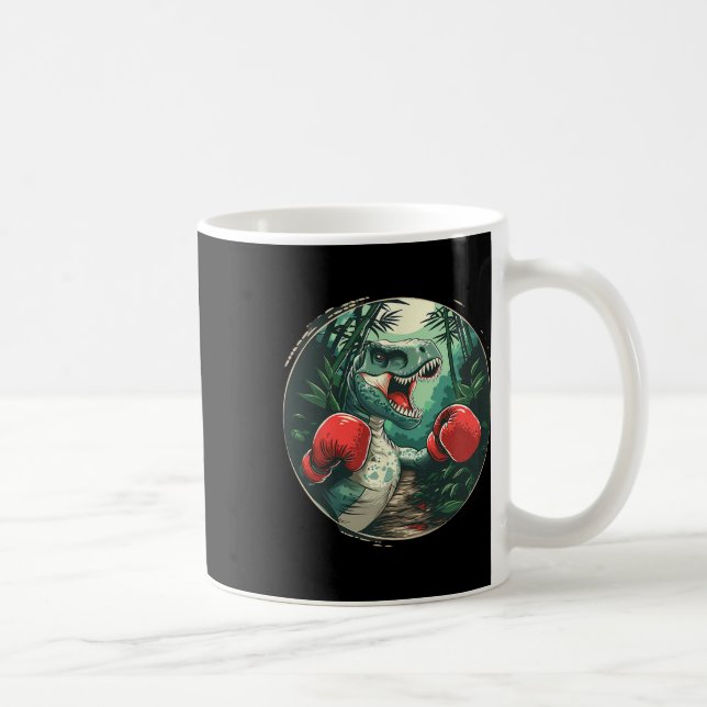 Mug Boxe Dinosaure Boxer Dino Kickboxing T-rex Boxe (Droite)