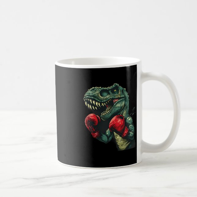 Mug Boxe Dinosaure Boxer Dino Kickboxing T-rex Boxe (Droite)