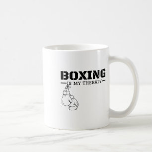 Mug Boxe Est Ma Thérapie Drôle Boxer Fitness W