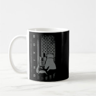 Mug Boxe sous drapeau américain pour femmes enfants ho