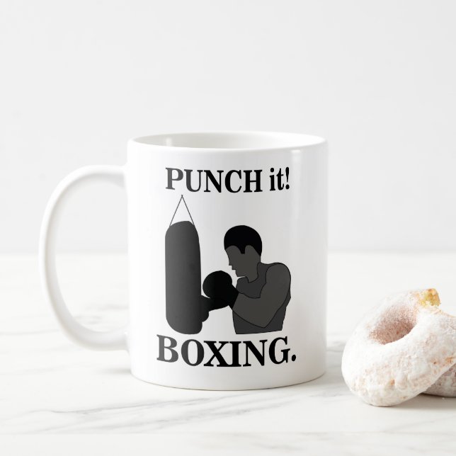 Mug Boxe Sport Punch It Boxe (Avec donut)