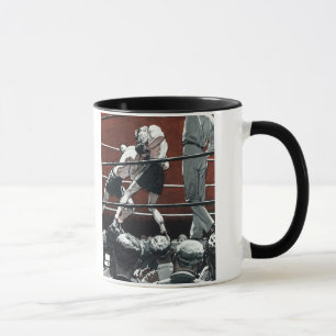 Mug Boxe sportive Vintage, boxe et combat dans la cein