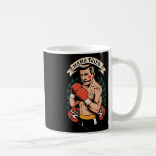 Mug Boxer Boxer American traditionnel Tattoo Art Flash