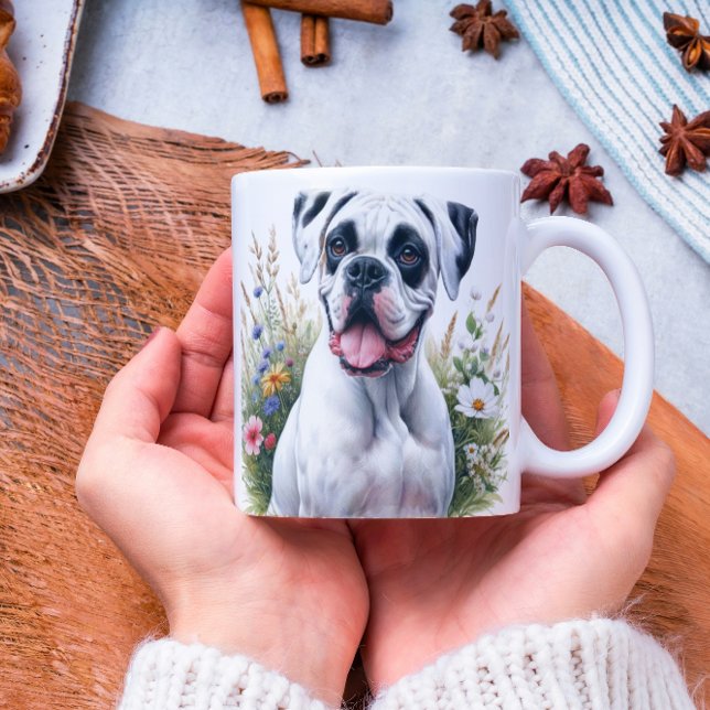 Mug Boxer Chien Amusant en Aquarelle (Créateur téléchargé)