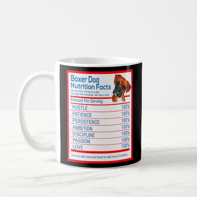Mug Boxer Chien Propriétaire de la race Funny Nutritio (Gauche)