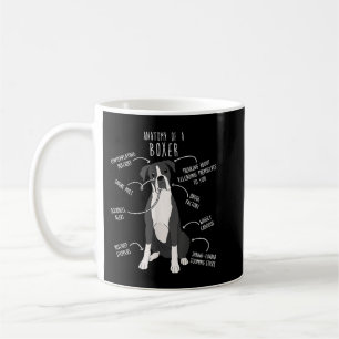 Mug Boxer Chien Reverse Brindle Seal Anatomie drôle mi