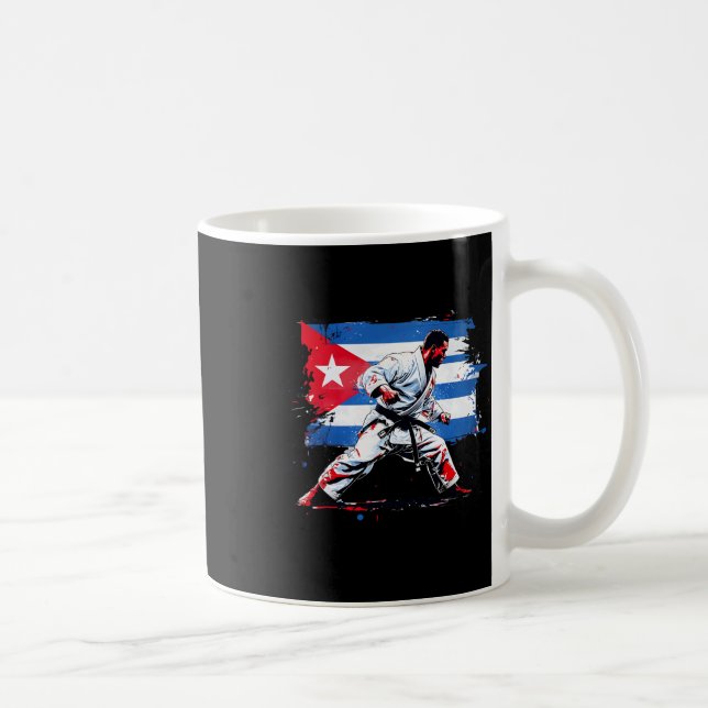 Mug Boxer cubain - Cubain Pride Boxe Cuba Boîte à Drap (Droite)