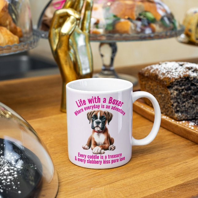 Mug Boxer Dog Life Plein d'aventures (Créateur téléchargé)