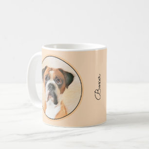 Mug Boxer Dog Peinture Non Décroché Art animal origina
