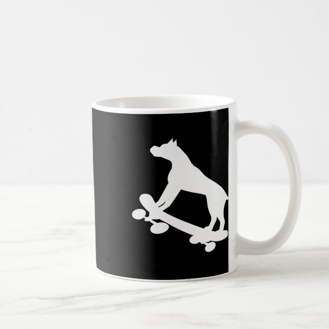 Mug Boxer drôle de skateboard skateur  (Droite)