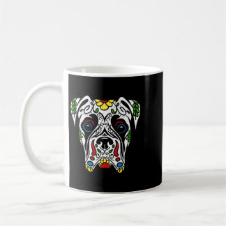 Mug Boxer en blanc - Crâne de sucre agencé par le gouv