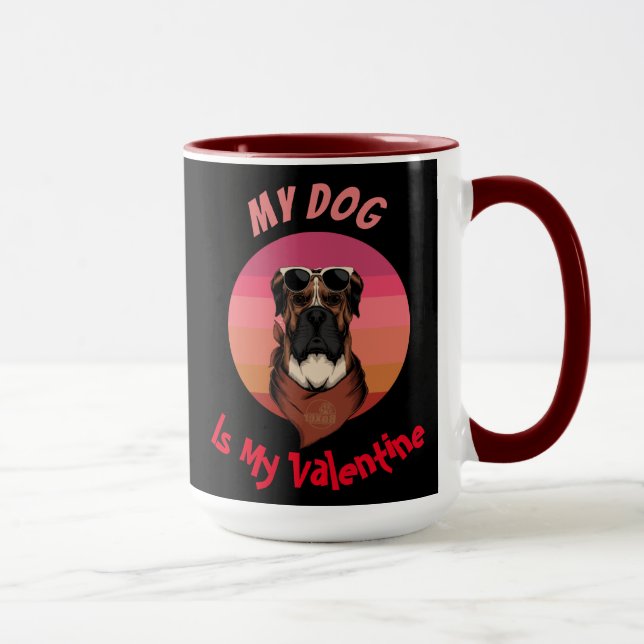 MUG BOXER EST MA VALENTINE (Droite)