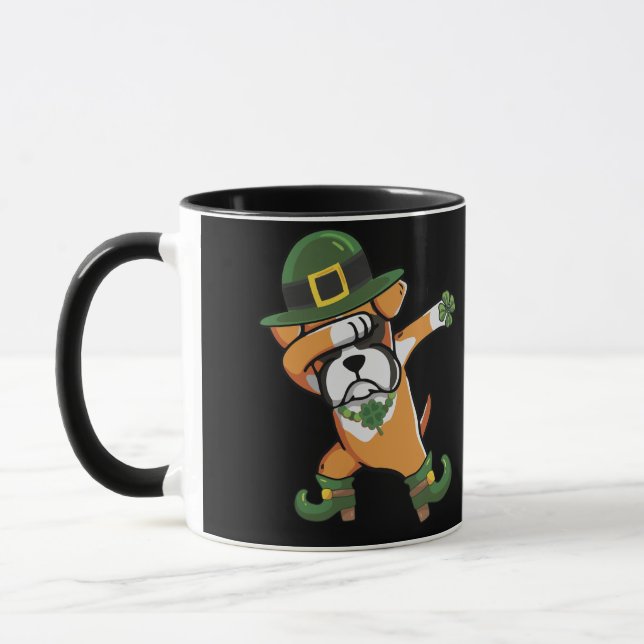 Mug Boxer Jour de la Saint Patrick garçons Leprechaun  (Gauche)