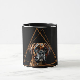 Mug Boxer Lab noir et brun bringé