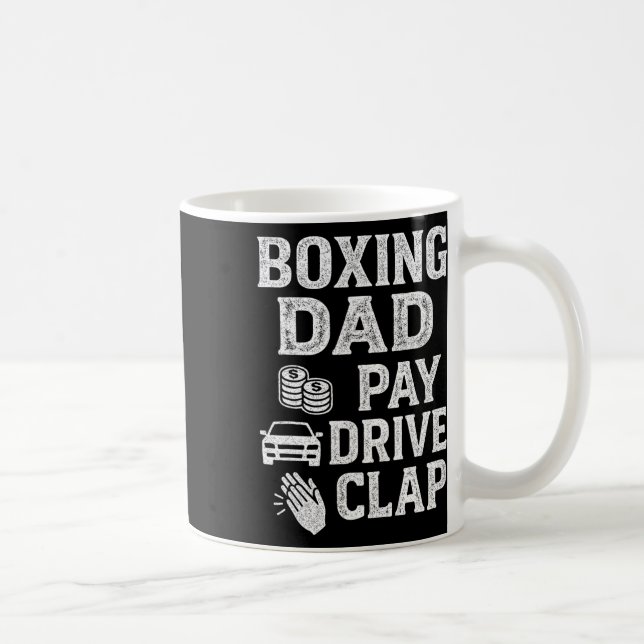 Mug Boxer Papa Payer Clap de lecteur Drôle Papa Foncti (Droite)