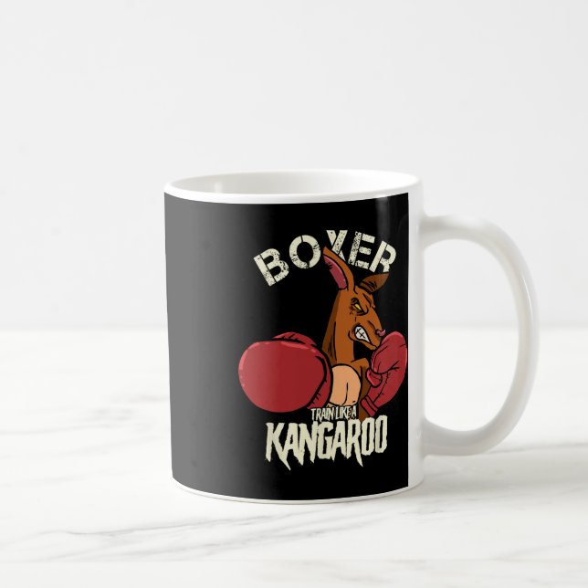 Mug Boxeur Boxe Kickboxing S'entraîner Comme Un Kangou (Droite)