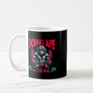Mug Boxeur devenant singe dans le ring Boxeur singe