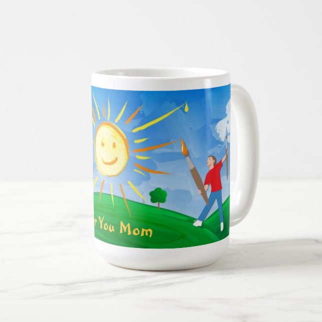 Mug Boy Painting Skies (Devant droit)