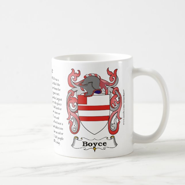 Mug Boyce, origine, signification et la crête (Droite)