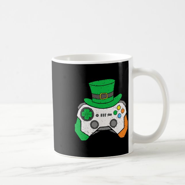 Mug Boys St Patricks Day Video Game Controller Mens Ir (Droite)