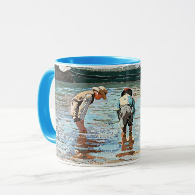 Mug Boys Wading, célèbre oeuvre de Winslow Homer, (Devant gauche)