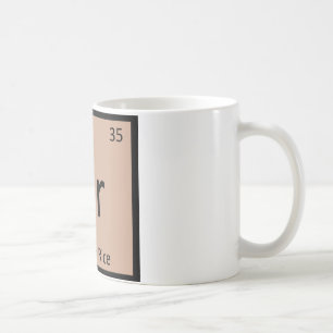 Mug Br - Chimie du riz brun symbole du tableau périodi