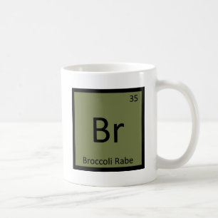 Mug Br - symbole végétal de chimie de Rabe de brocoli