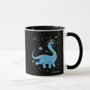 Mug Brachiosaurus Bleu Dinos Dans L'Espace