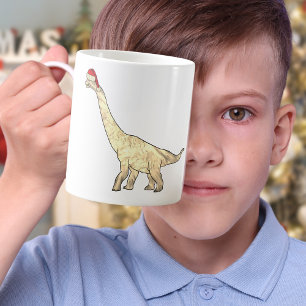 Mug Brachiosaurus de Noël Festif Dinosaur Elf