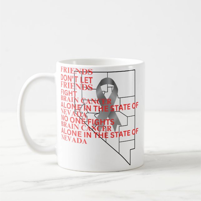 Mug Brain Cancer Awareness in Nevada (Gauche)