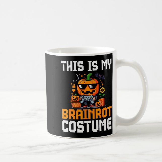 Mug Brainrot Halloween Shirt Kids Boys 10-12 Girls Bra (Droite)