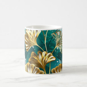 Mug Branche avec Feuilles d'or Ginko Biloba