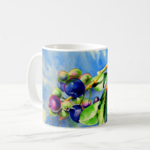 Mug Branche de bleuet, aquarelle