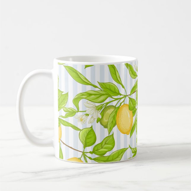 Mug Branche de citronnier : Motif sans fil (Gauche)